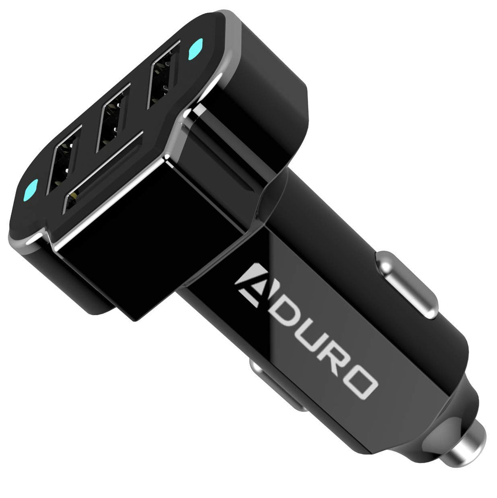 PowerUp 4 USB Port Car Charger Adapter for iPhone Samsung and More