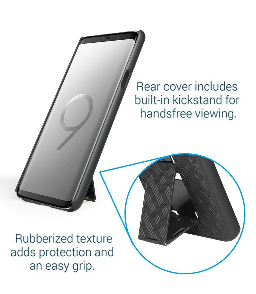 SHELL & HOLSTER COMBO CASE: GALAXY S9 PLUS