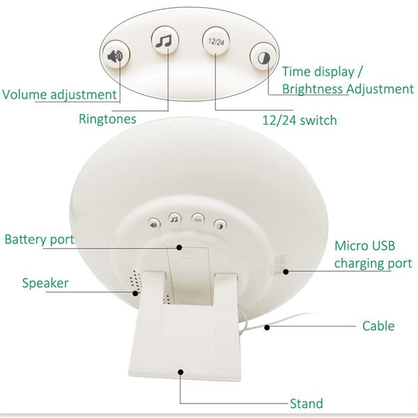 Tech Theory Sunrise Lighting Alarm Clock