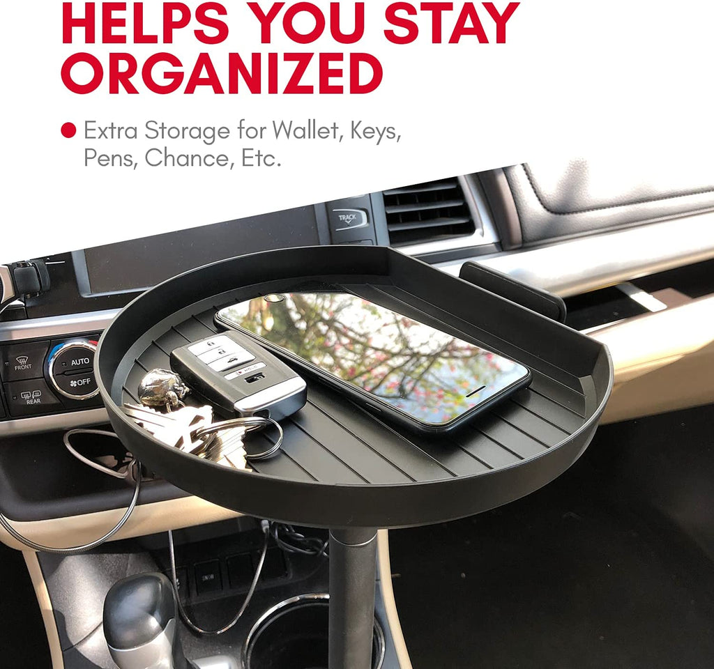 U-Grip Cup Holder Car Phone Mount & Adjustable Tray