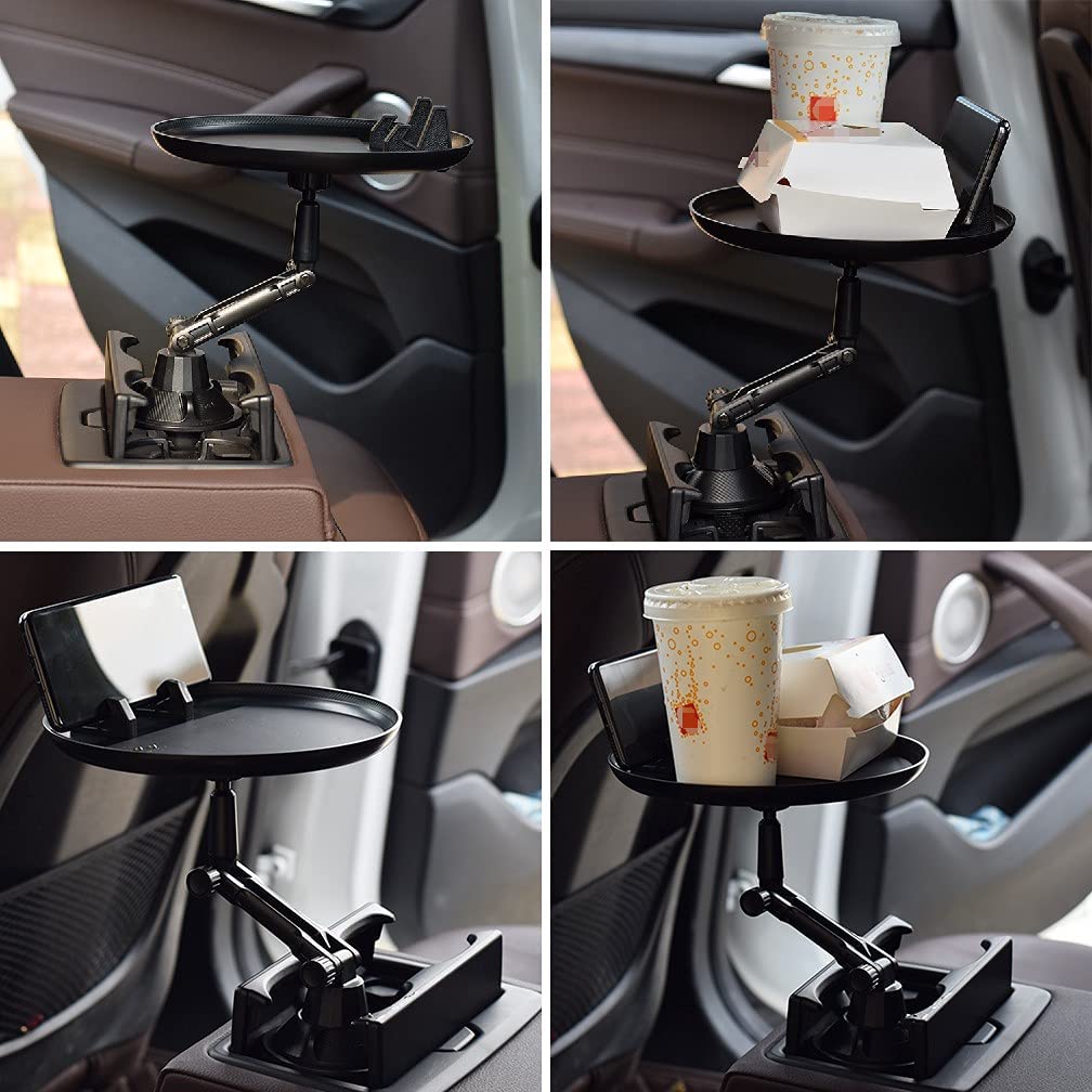 U-Grip Cup Holder Car Phone Mount & Adjustable Tray