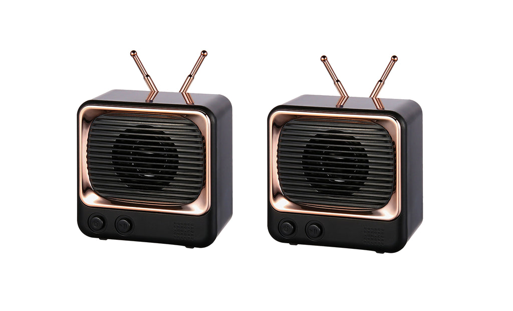 ANX Audio Retro TV Desktop True Wireless Speaker Set