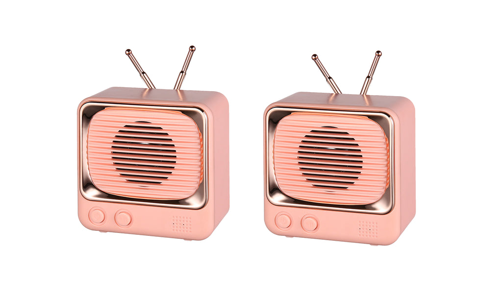 ANX Audio Retro TV Desktop True Wireless Speaker Set