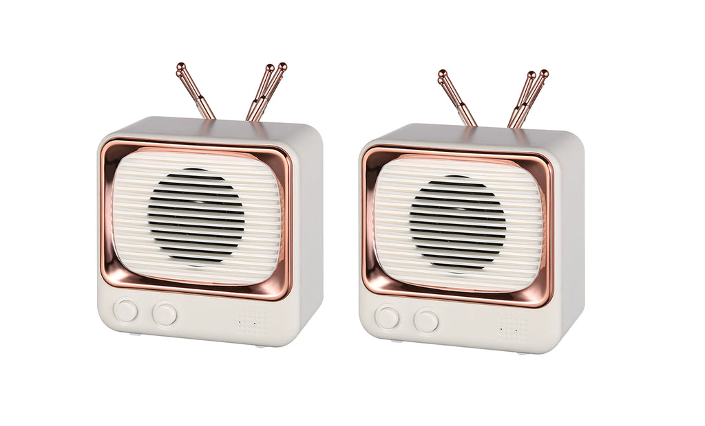 ANX Audio Retro TV Desktop True Wireless Speaker Set