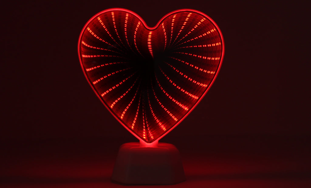 Hearth & Haven Laser Night Light Desktop Decorative Infinity Mirror