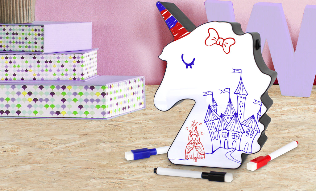 Hearth & Haven Unicorn LED Light up White Board Decorative Message Sign