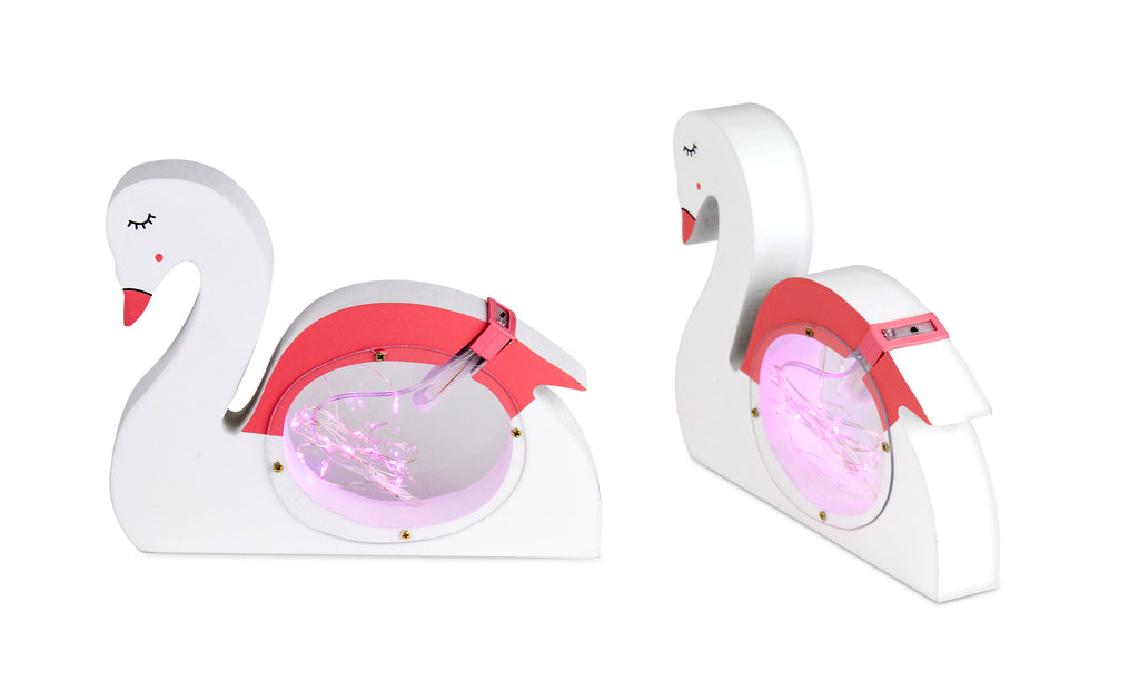 Hearth & Haven Decorative Wooden Table Night Light for Kids