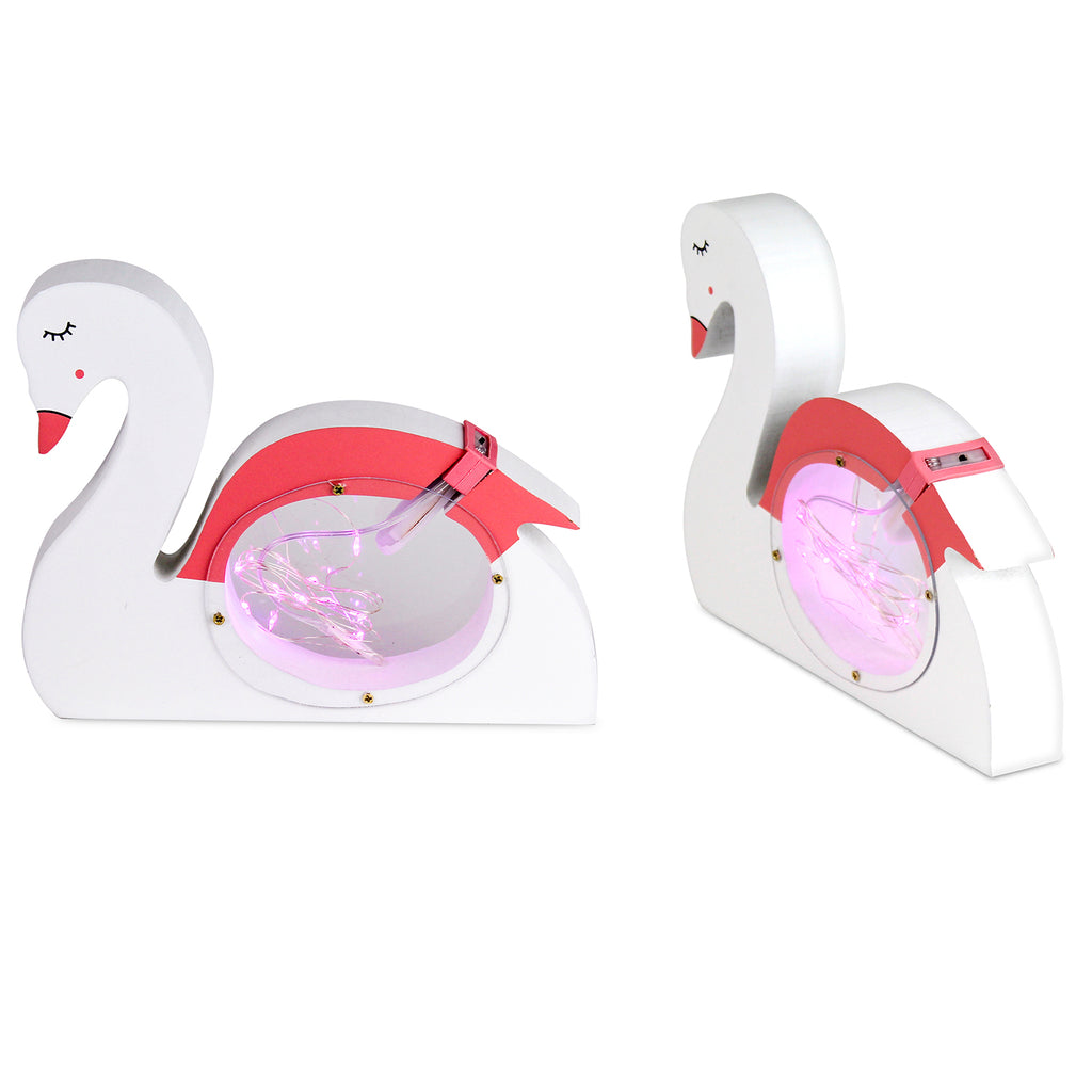 Hearth & Haven Decorative Wooden Table Night Light for Kids