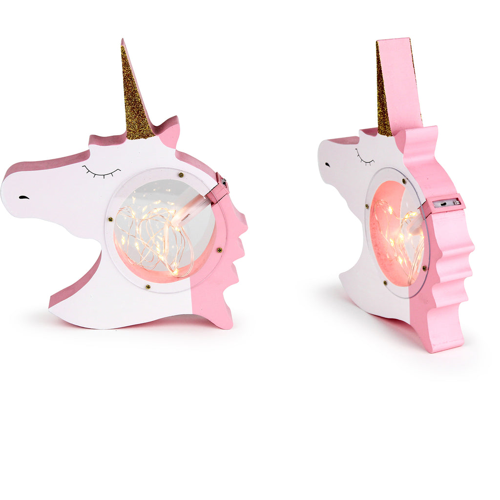 Hearth & Haven Decorative Wooden Table Night Light for Kids