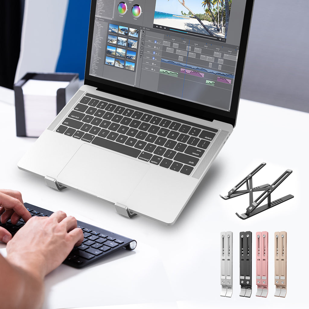 U-Rise Steel Laptop Computer Foldable Aluminum Desktop Stand