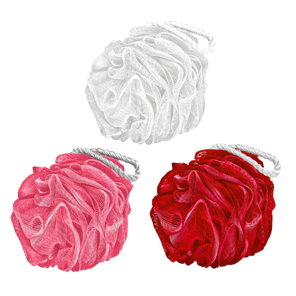 Olivia Rose 3 Pack Shower Loofa Bag