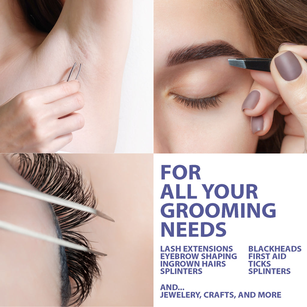 Olivia Rose 4 Piece Tweezer Set