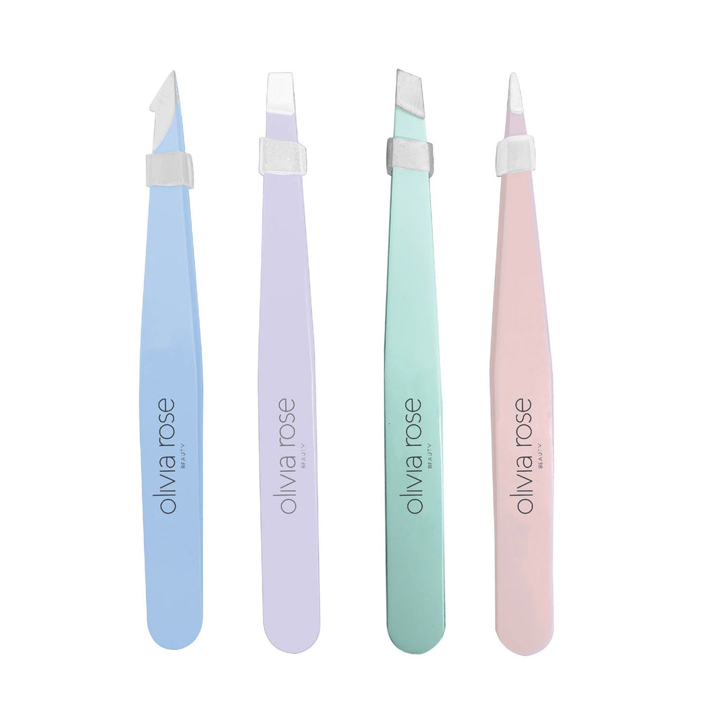 Light Blue, Lavender, Green, Pink