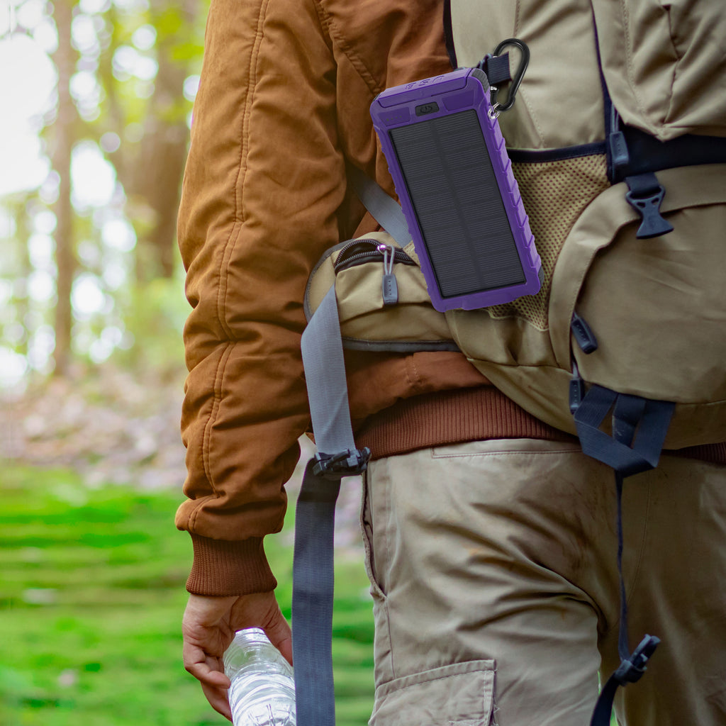 PowerUp Solar 10,000mAh Dual USB Backup Battery