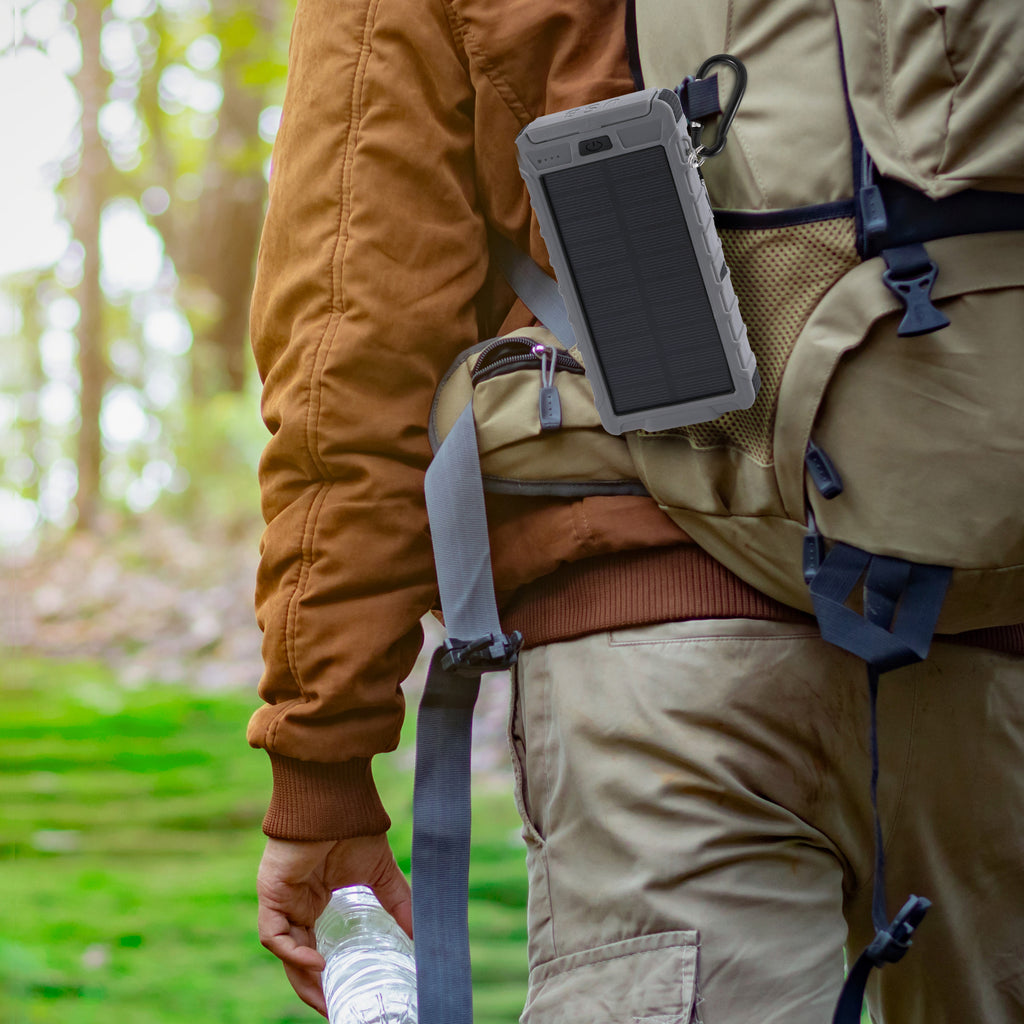 PowerUp Solar 10,000mAh Dual USB Backup Battery