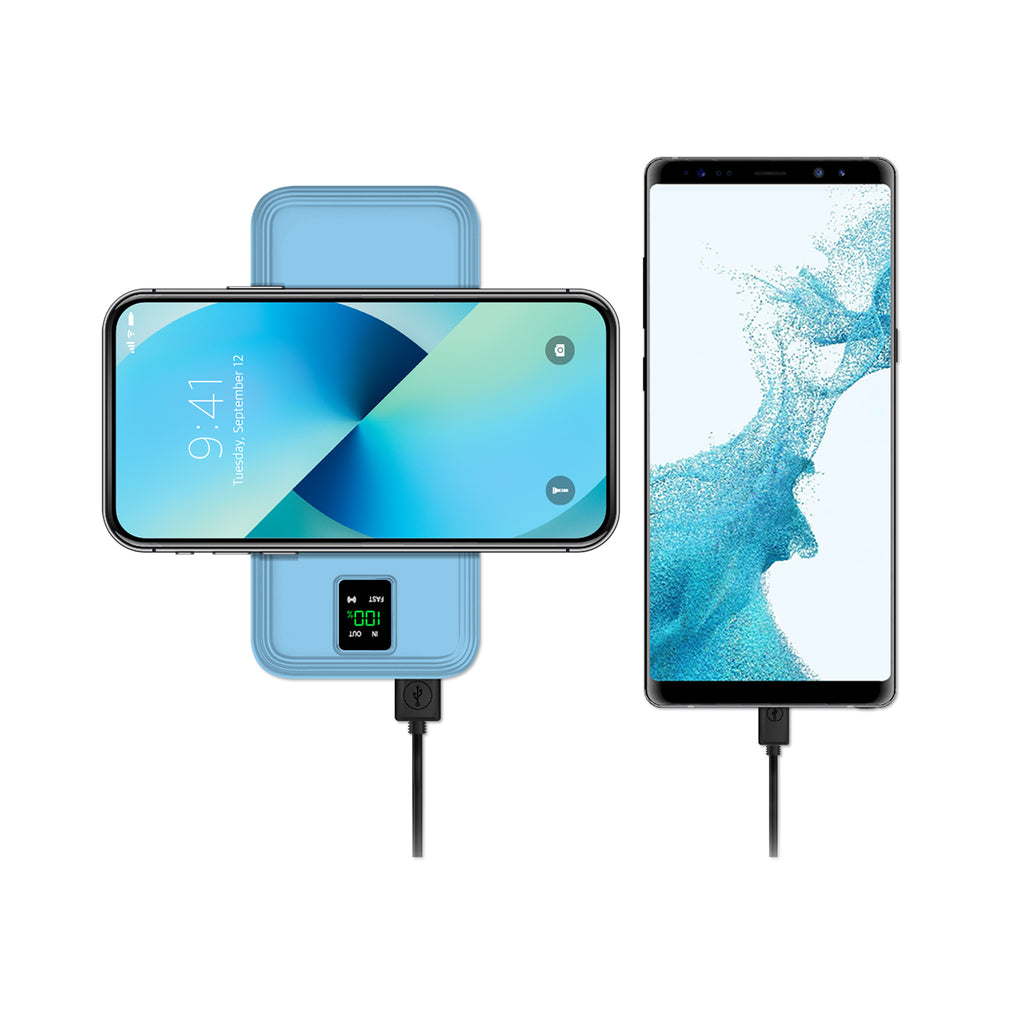 PowerUp StyleHub Wireless Charging 10,000mAh Dual USB Backup Battery