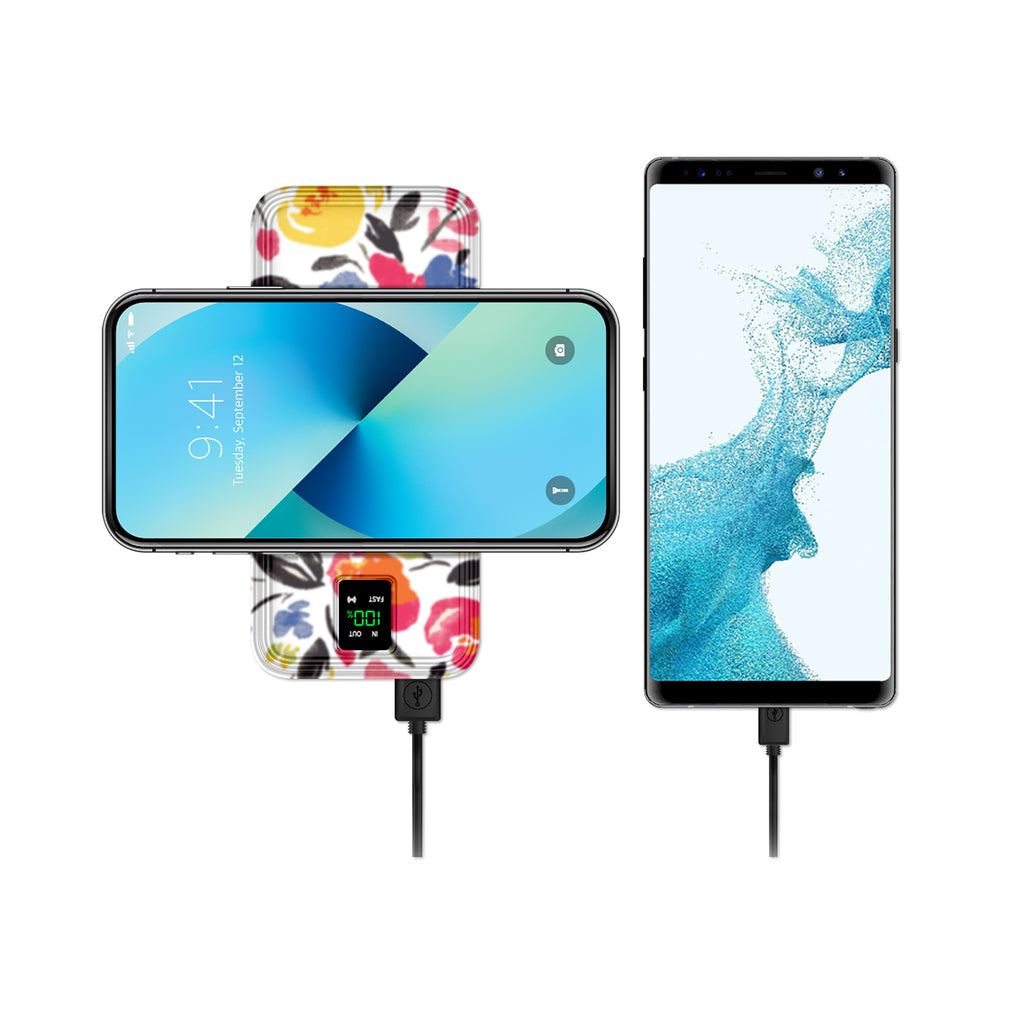 PowerUp StyleHub Wireless Charging 10,000mAh Dual USB Backup Battery