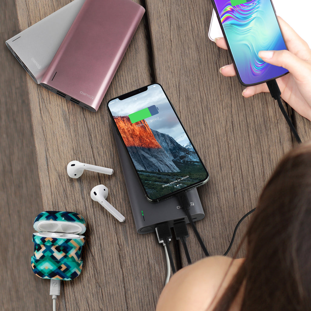 Aduro Extreme Boost 20,000 mAh Metallic Backup Battery w/ 4 USB Ports Aduro Extreme Boost 20,000 mAh Metallic Backup Battery w/ 4 USB Ports