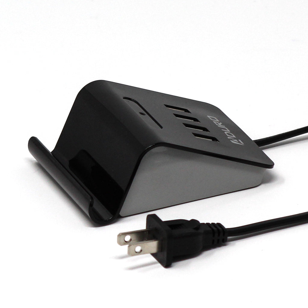 Aduro PowerUp 4 Port USB Charging Desktop Station & Stand for Multiple Devices Aduro PowerUp 4 Port USB Charging Desktop Station & Stand for Multiple Devices