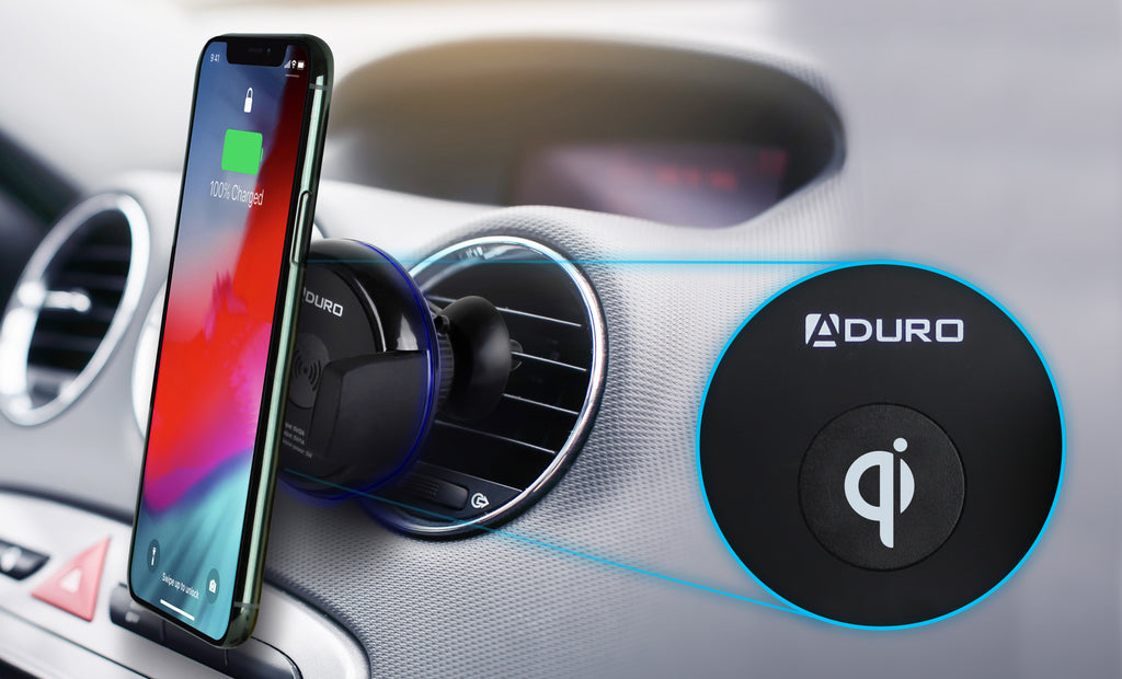 Aduro Qi-Certified Wireless Charging Vent Mount Aduro Qi-Certified Wireless Charging Vent Mount