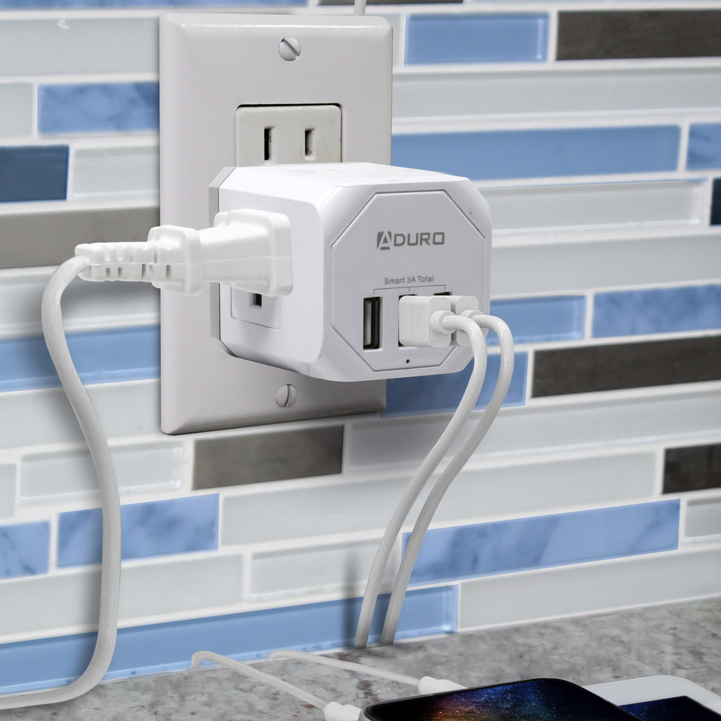 PowerUp Squared 3 Outlet & 3 USB Charging Station PowerUp Squared 3 Outlet & 3 USB Charging Station