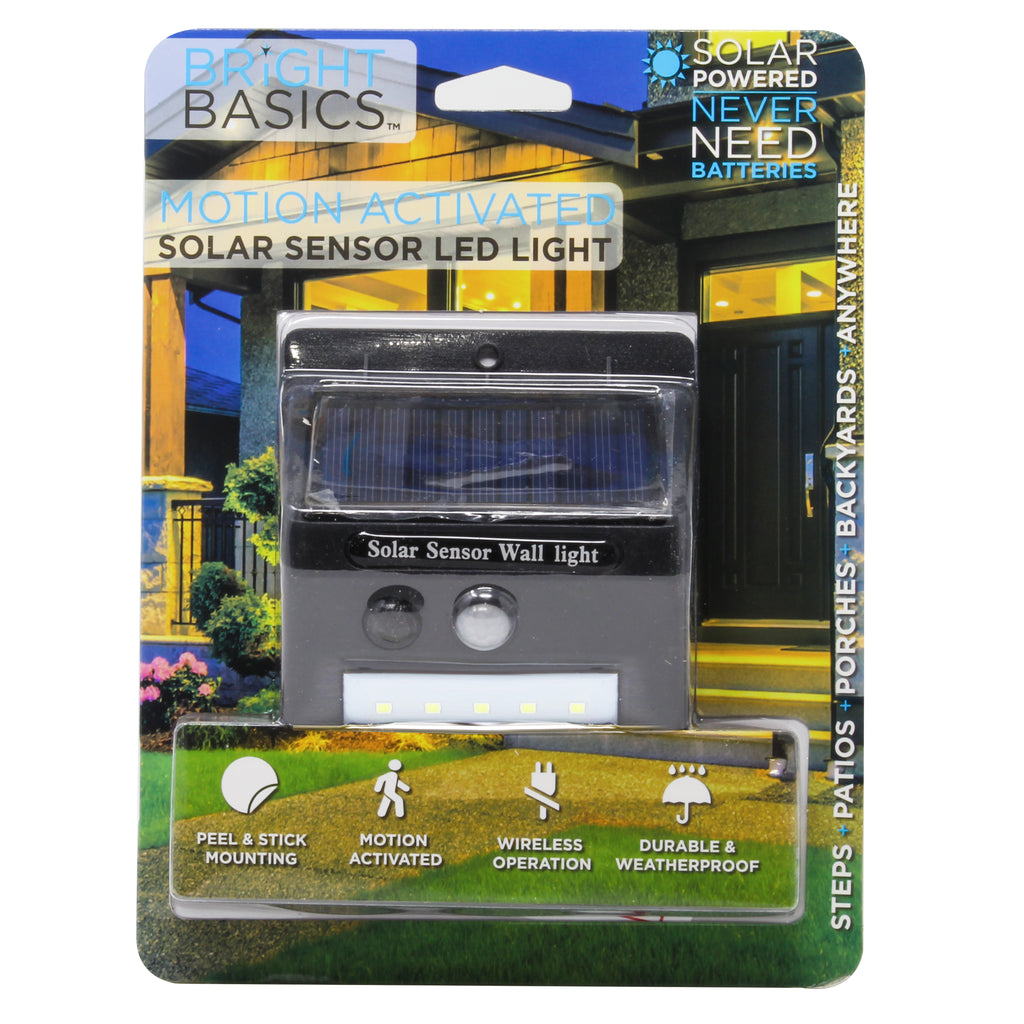 Bright Basics Solar Sensor Outdoor LED Light