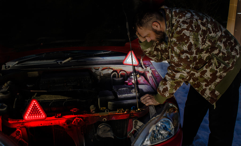 ZeroDark LED Roadside Triangle Safety Puck