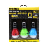ZeroDark LED Portable Hanging Light Bulbs 3 Pack