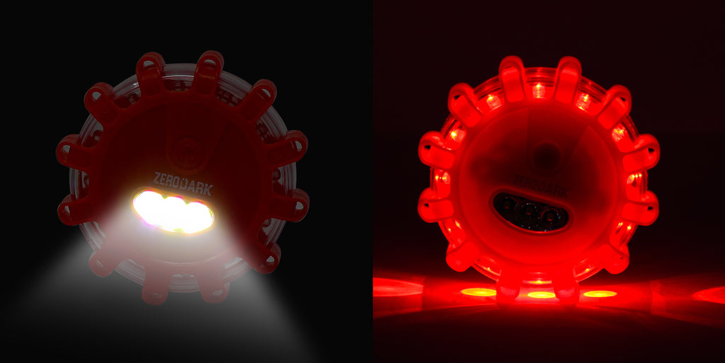 ZeroDark LED Roadside Flare Safety Puck Light