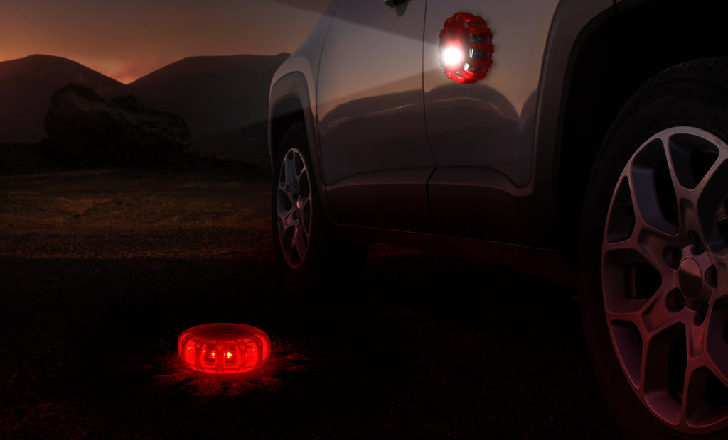 ZeroDark LED Roadside Flare Safety Puck Light