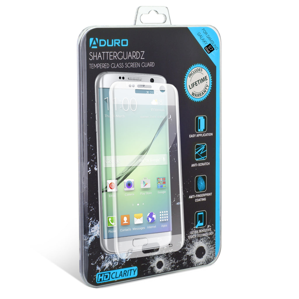 SHATTERGUARDZ Tempered Glass Screen Protector: Galaxy 7 Edge