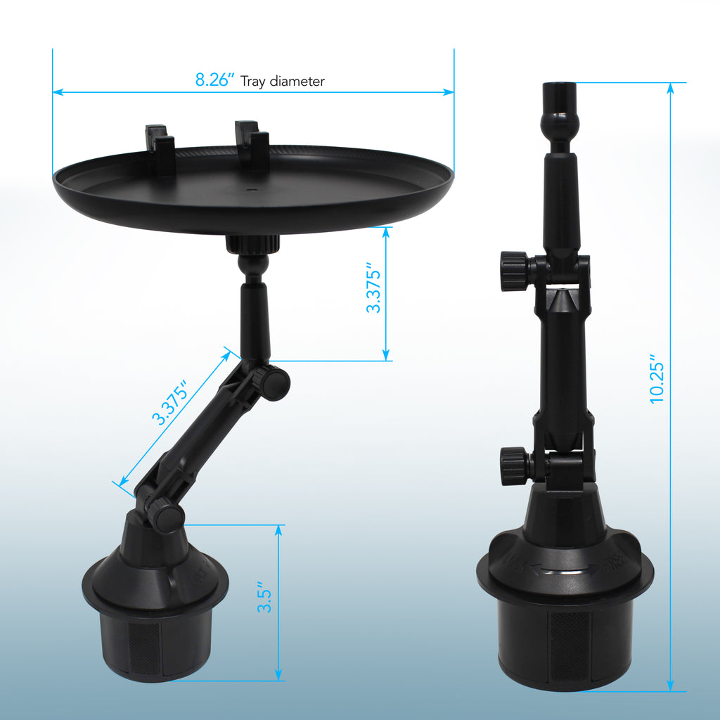 Universal Cup Holder Car Phone Mount & Adjustable Tray