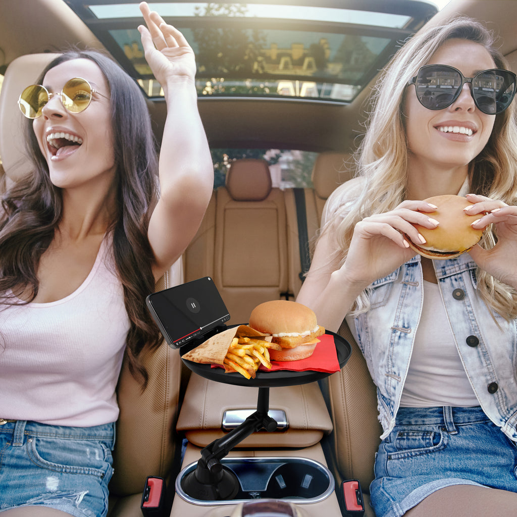 Universal Cup Holder Car Phone Mount & Adjustable Tray