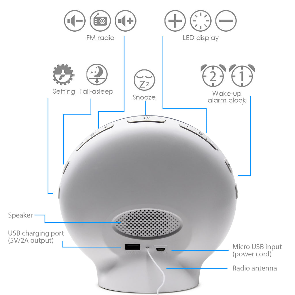 SmartClock Sunrise Simulation Alarm Clock
