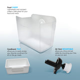 Tech Theory Snack & Go Vent Caddy with Condiment Tray