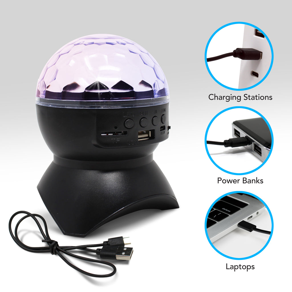 Tech Theory Illuminated Wireless Speaker Color Changing Disco Ball