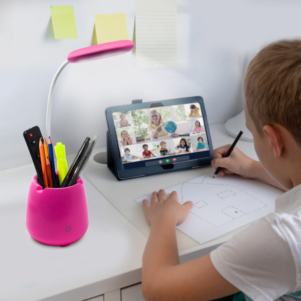 Aduro U-Light Groove Desktop Lamp Organizer & Wireless Speaker