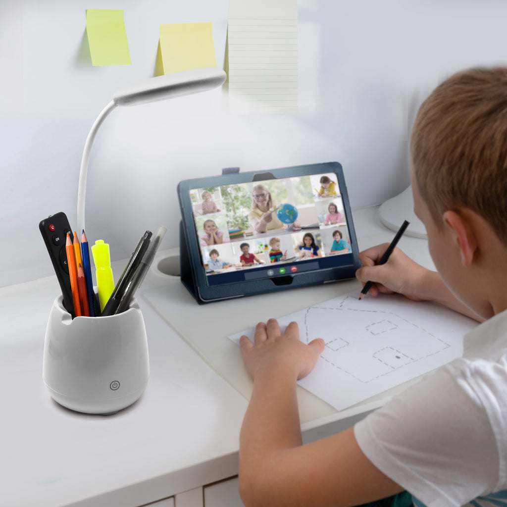 Aduro U-Light Groove Desktop Lamp Organizer & Wireless Speaker