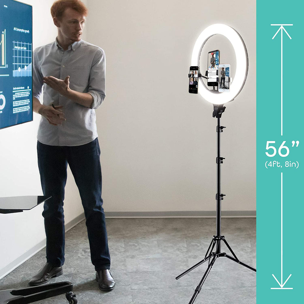 Aduro U-Stream Executive Home Streaming Studio Kit with 18" Ring Light & Tripod