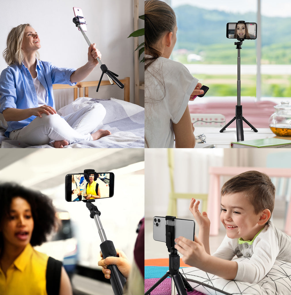 Aduro U-Stream Mini Selfie Stick Tripod w/ Wireless Remote