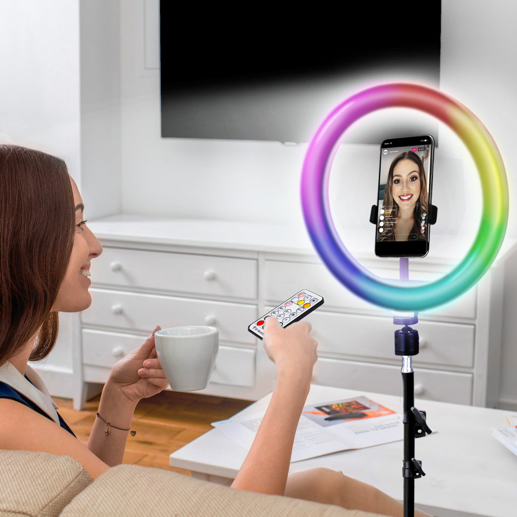 Aduro U-Stream Home Streaming Studio w/ 10" RGB Light & Tripod