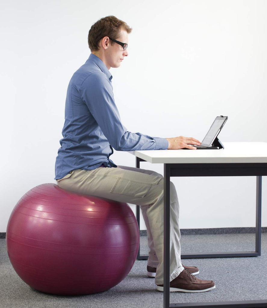 Aduro Sport Yoga Exercise Ball 55/65/75cm Workout Fitness Ball Chair