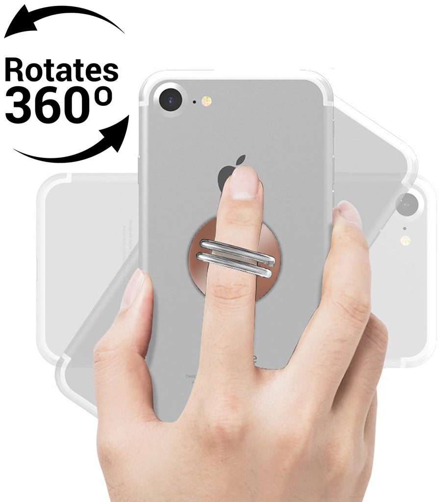 U-Grip Mobile Phone Ring Holder, 3 in 1 Universal Phone Ring Stand, Car Vent Mount, & Holder