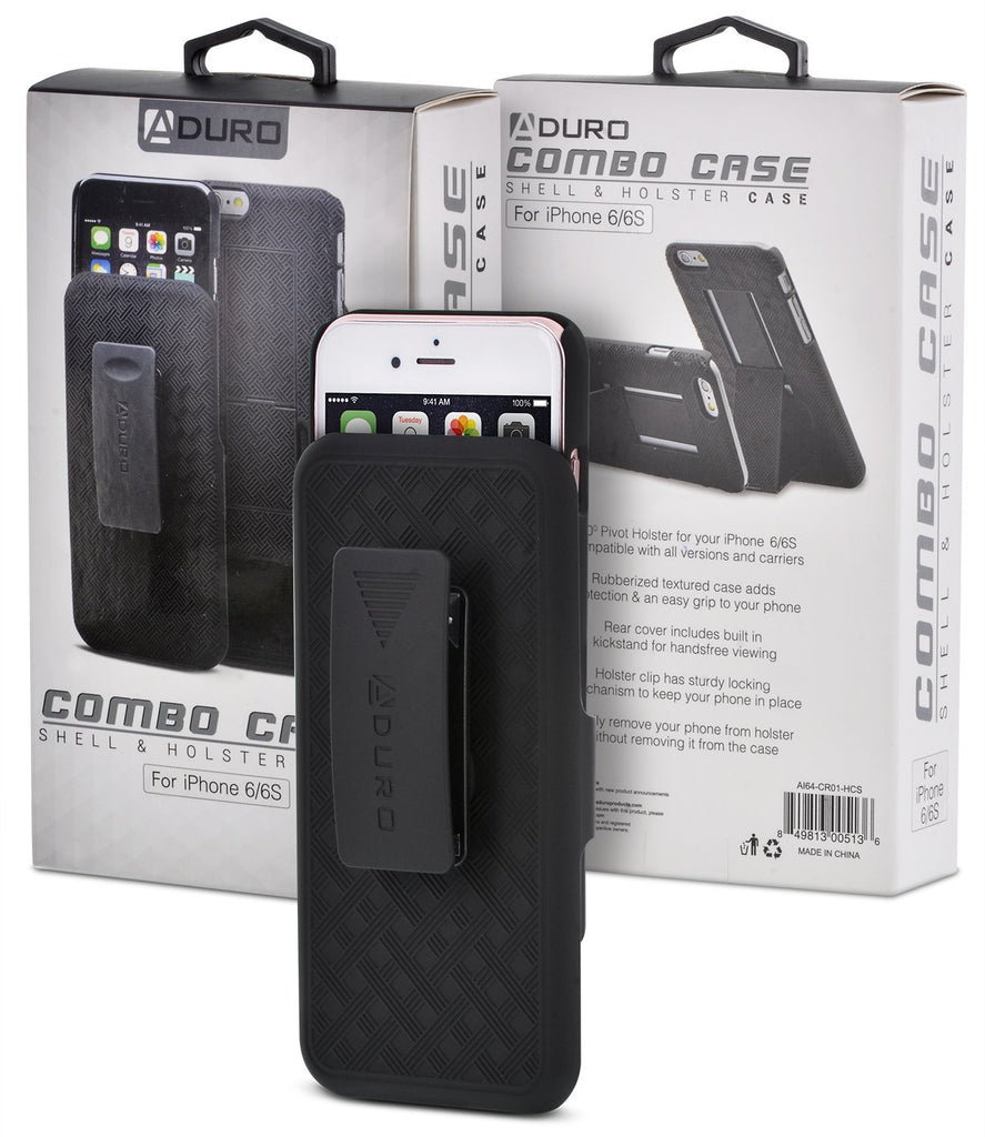 SHELL & HOLSTER COMBO CASE: iPhone 6S/6