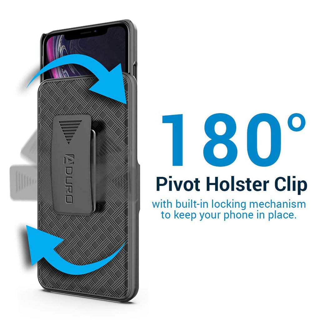 ADURO SHELL & HOLSTER COMBO CASE: iPhone XR Holster Case