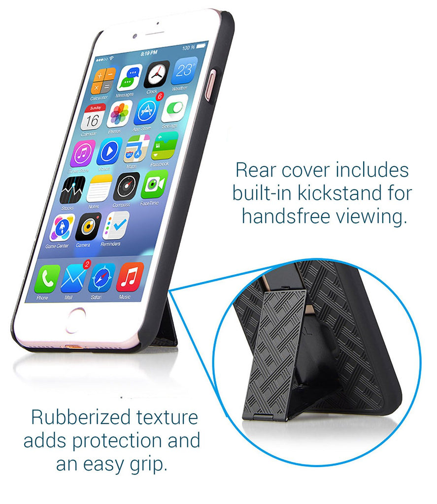 Aduro SHELL & HOLSTER COMBO CASE: IPHONE 8/7/6
