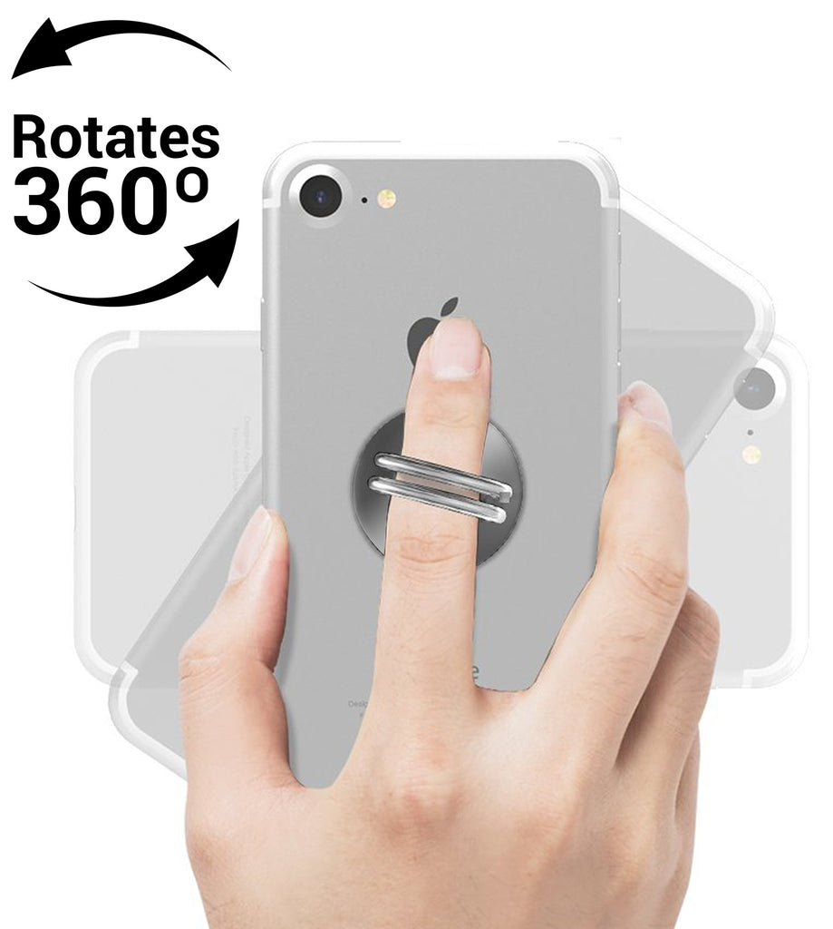 U-Grip Mobile Phone Ring Holder, 3 in 1 Universal Phone Ring Stand, Car Vent Mount, & Holder