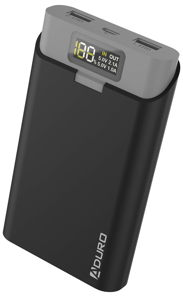 PowerUp Dual USB LED Screen 13,000mAh Portable Phone External Battery Charger