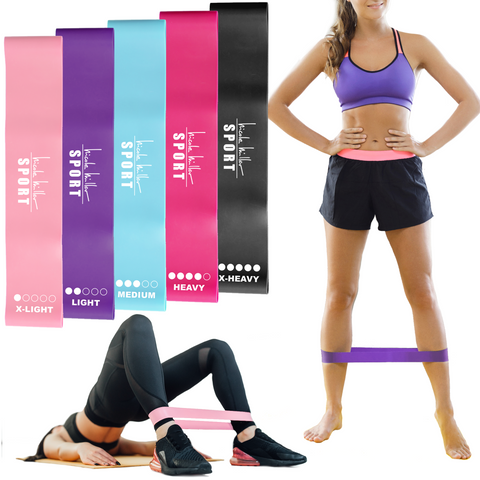 Nicole Miller Sport Resistance Loop Bands 5 Pc Set