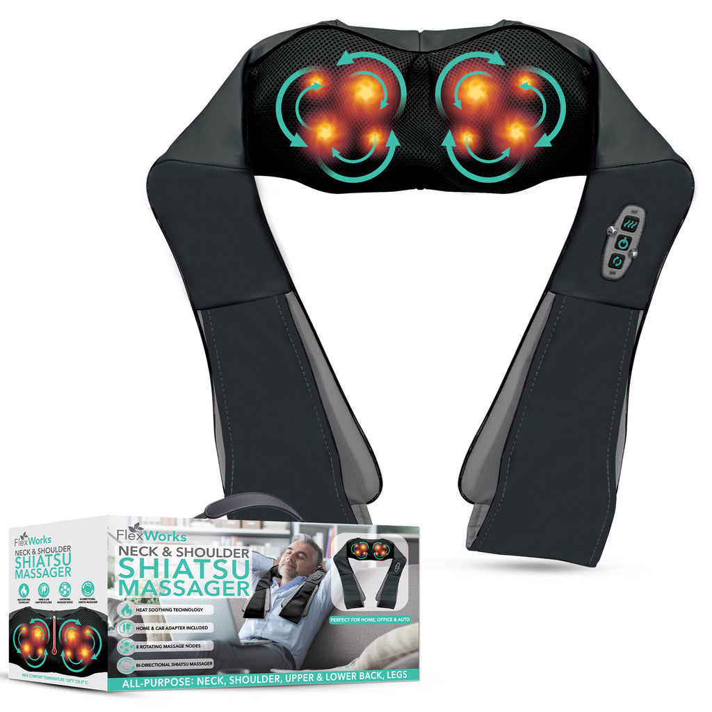 FlexWorks Neck & Shoulder Shiatsu Massager
